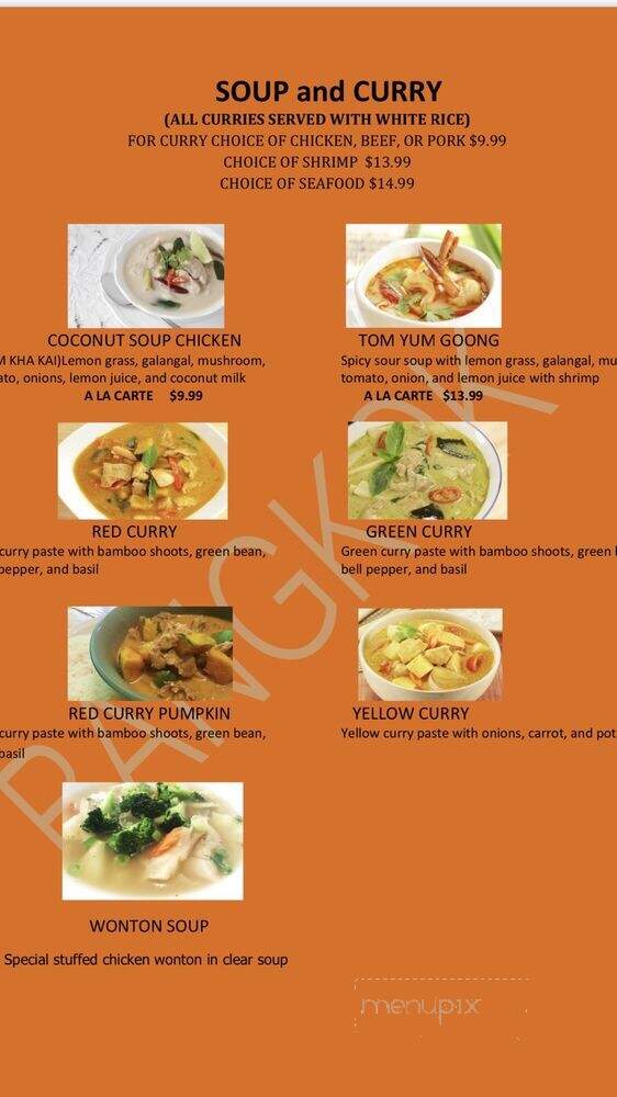 Bangkok Pho and Thai Food Express - Willits, CA menu_pic