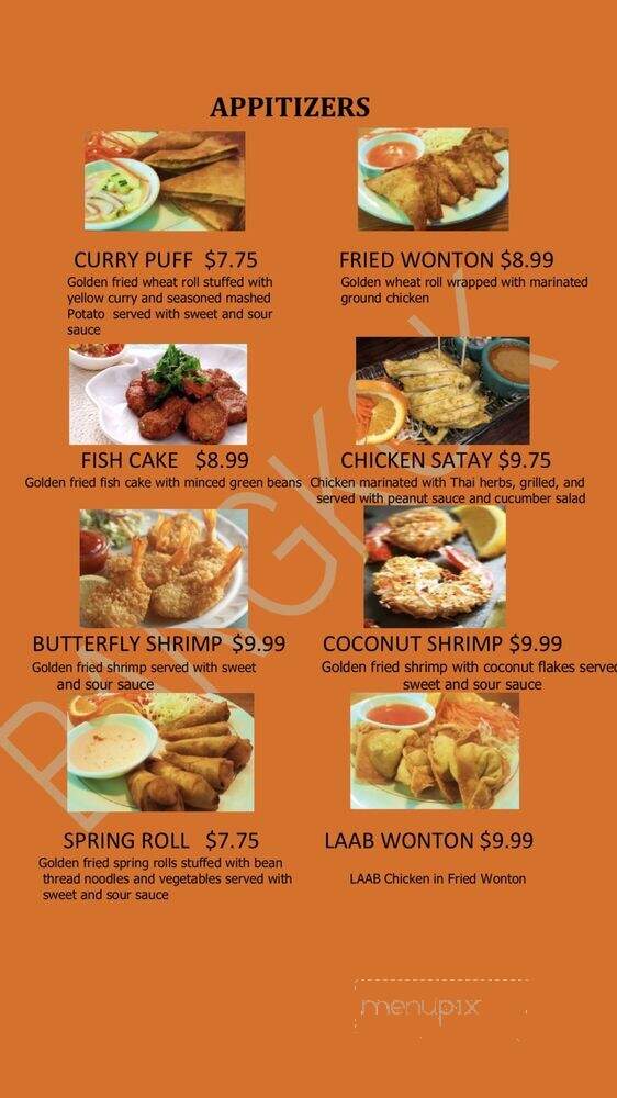 Bangkok Pho and Thai Food Express - Willits, CA menu_pic