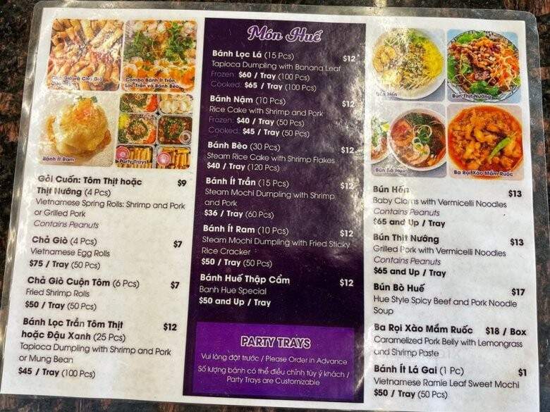 Banh Hue Co Lien - Lakewood, CO menu_pic