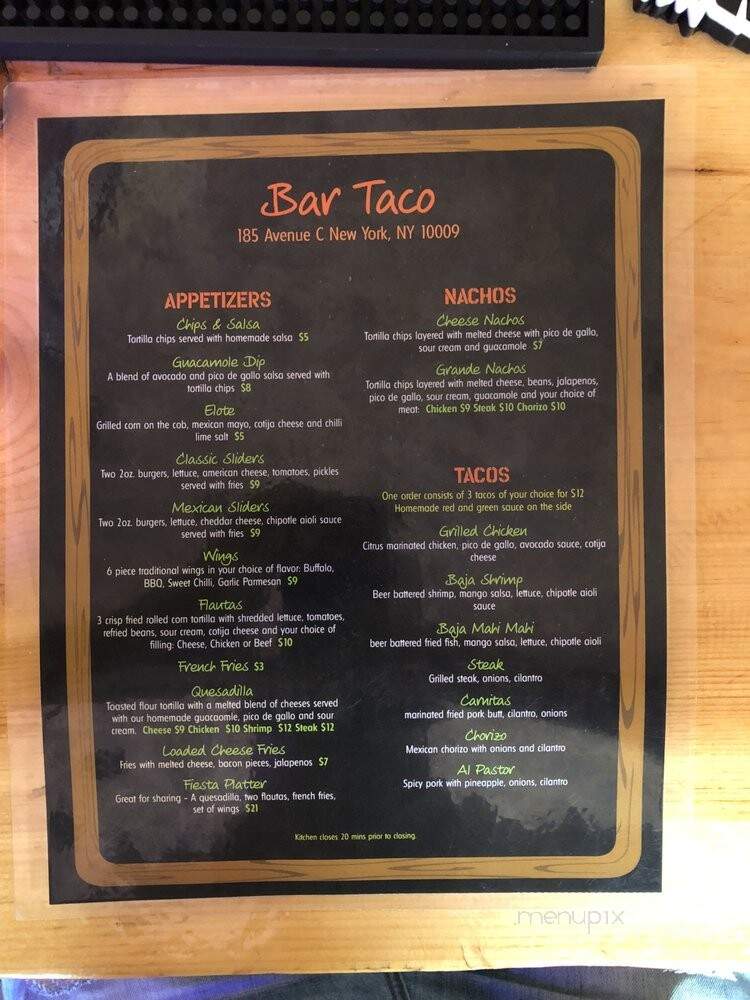 Bar Taco - New York, NY