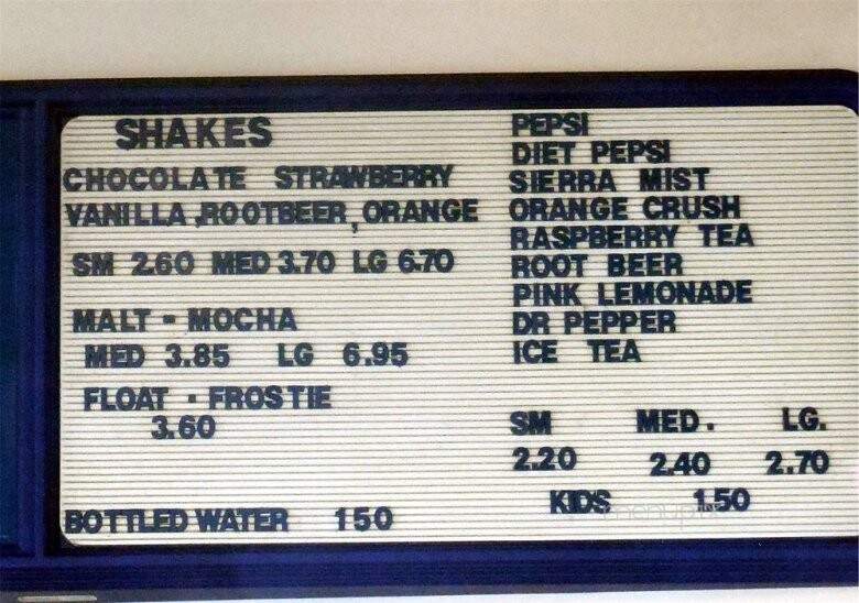 Bartels Giant Burger - Redding, CA menu_pic