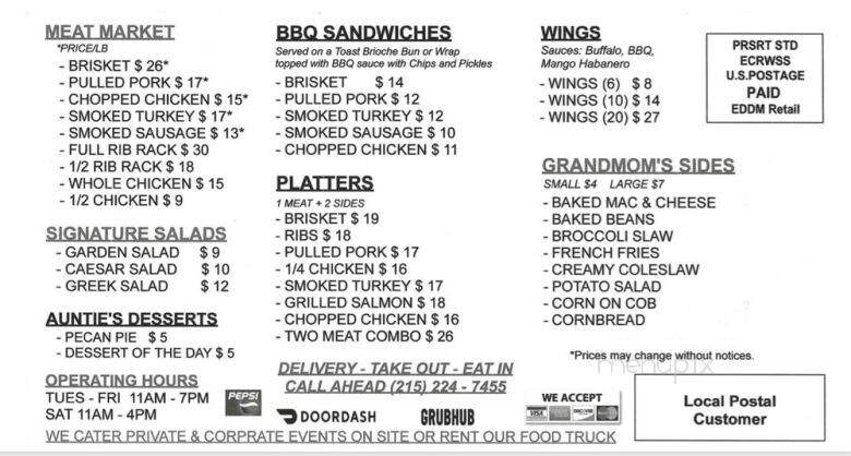 BB Kitchen & Grill - Philadelphia, PA menu_pic