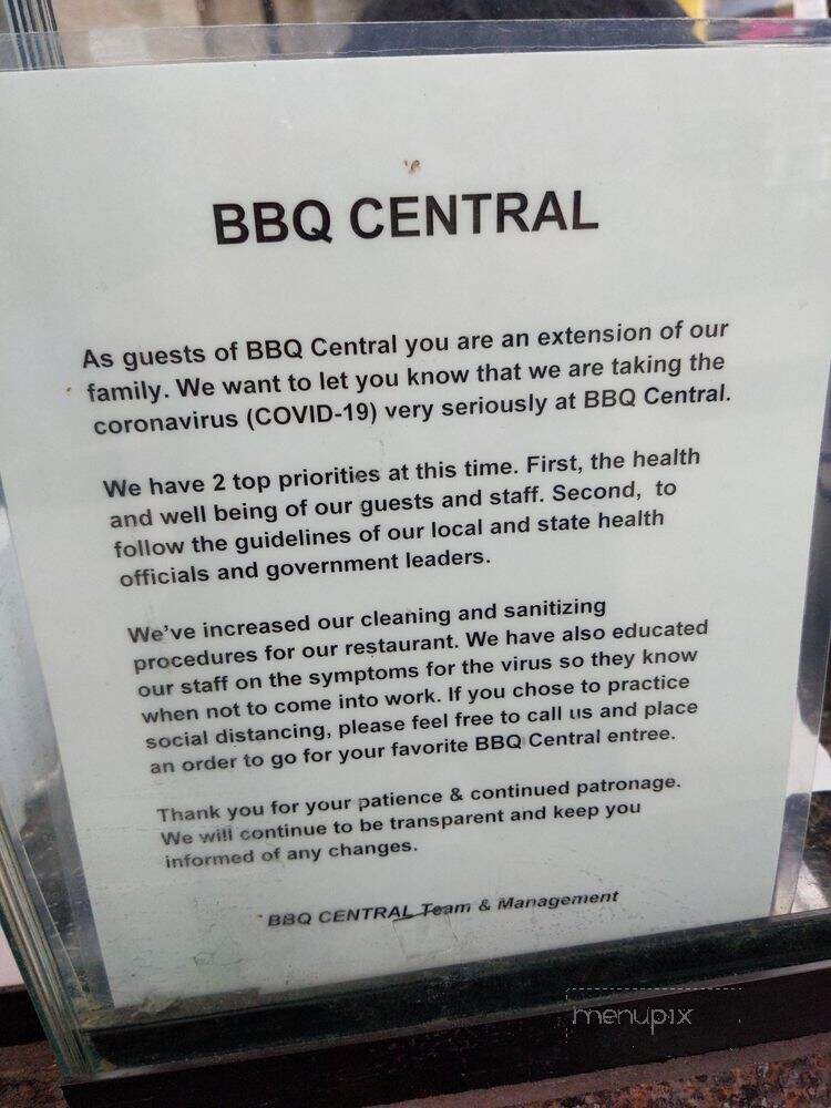 BBQ Central - Detroit, MI menu_pic