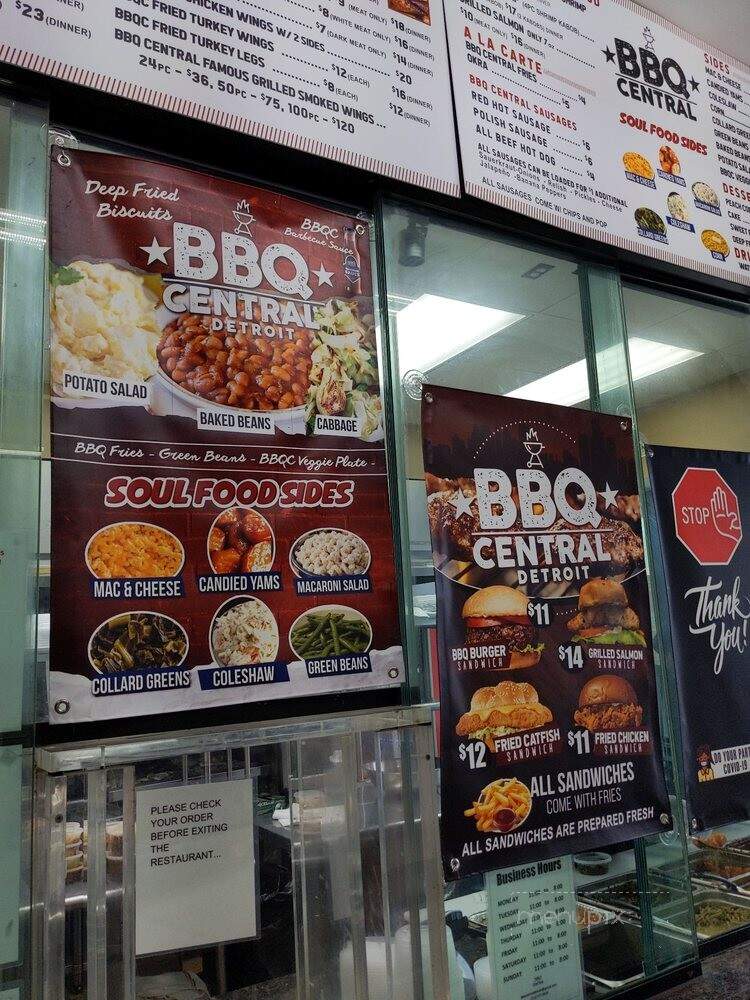 BBQ Central - Detroit, MI menu_pic