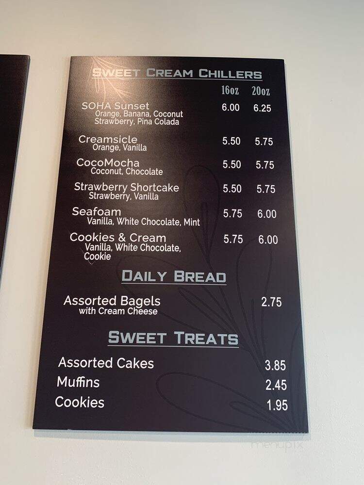 Bean Box Coffee - South Haven, MI menu_pic