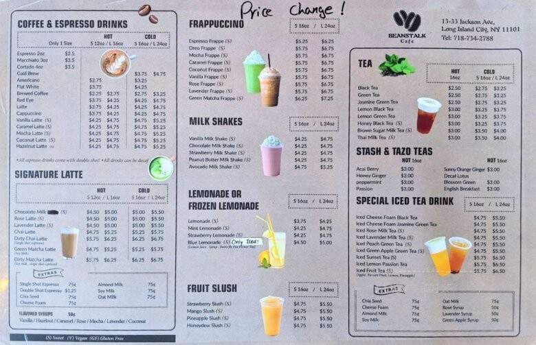 Beanstock Cafe - Clinton, IA menu_pic