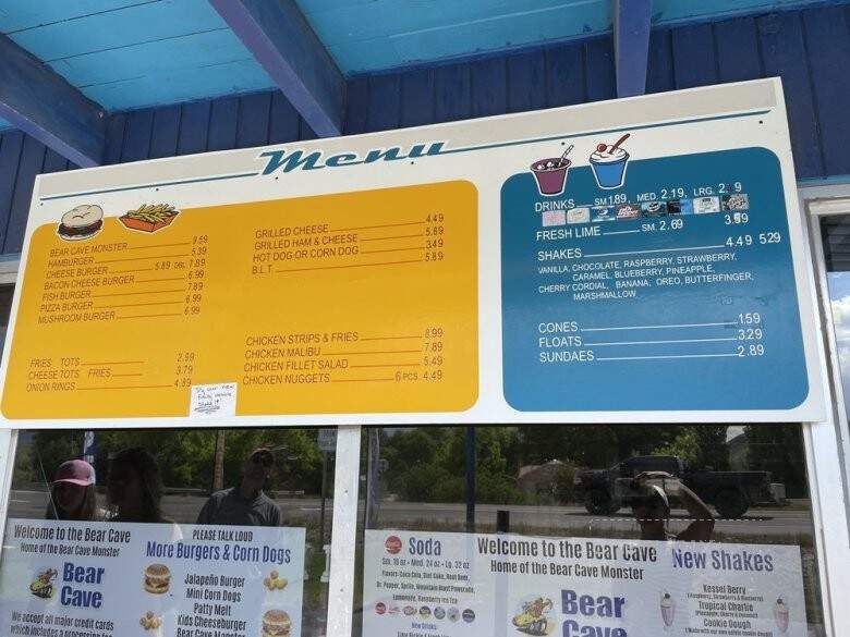Bear Cave - Saint Charles, ID menu_pic