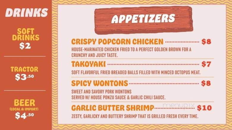 Bear Noodle Bar - Big Bear Lake, CA menu_pic