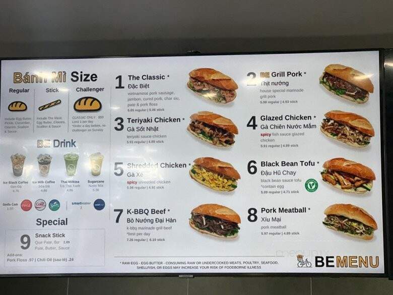 Be Banh Mi - Duluth, GA menu_pic