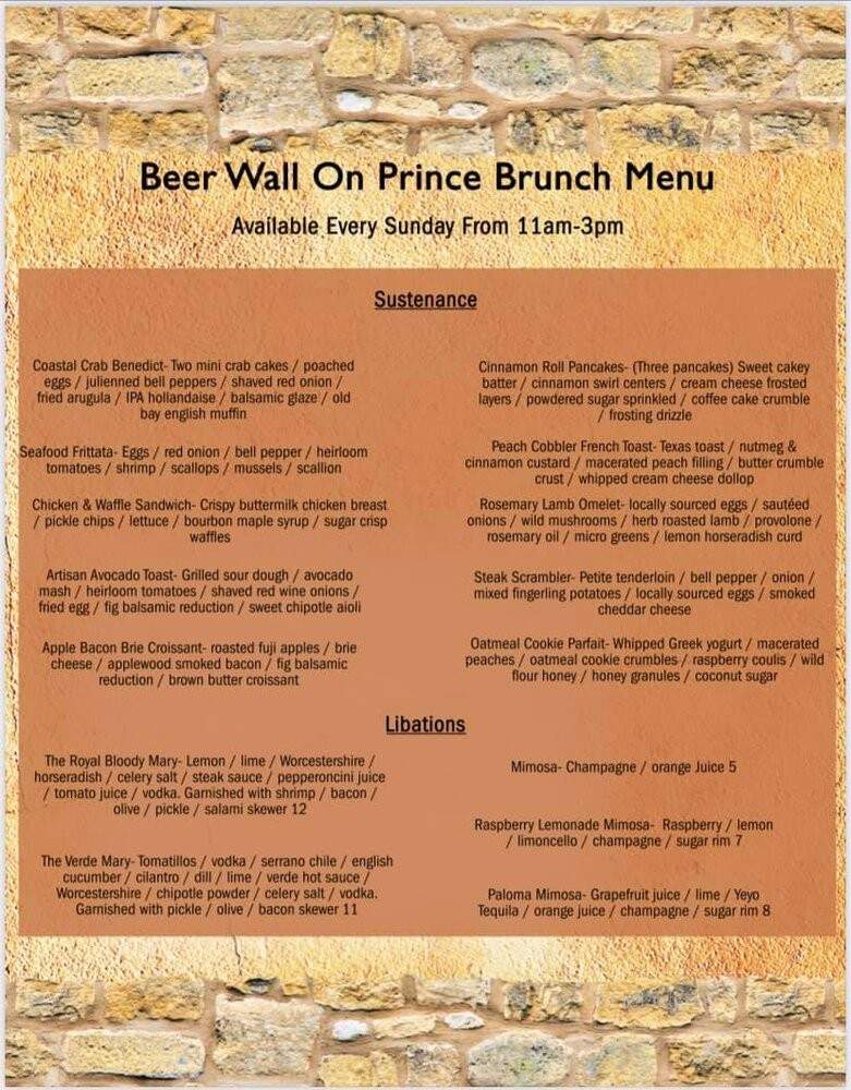 Beer Wall On Prince - Lancaster, PA menu_pic