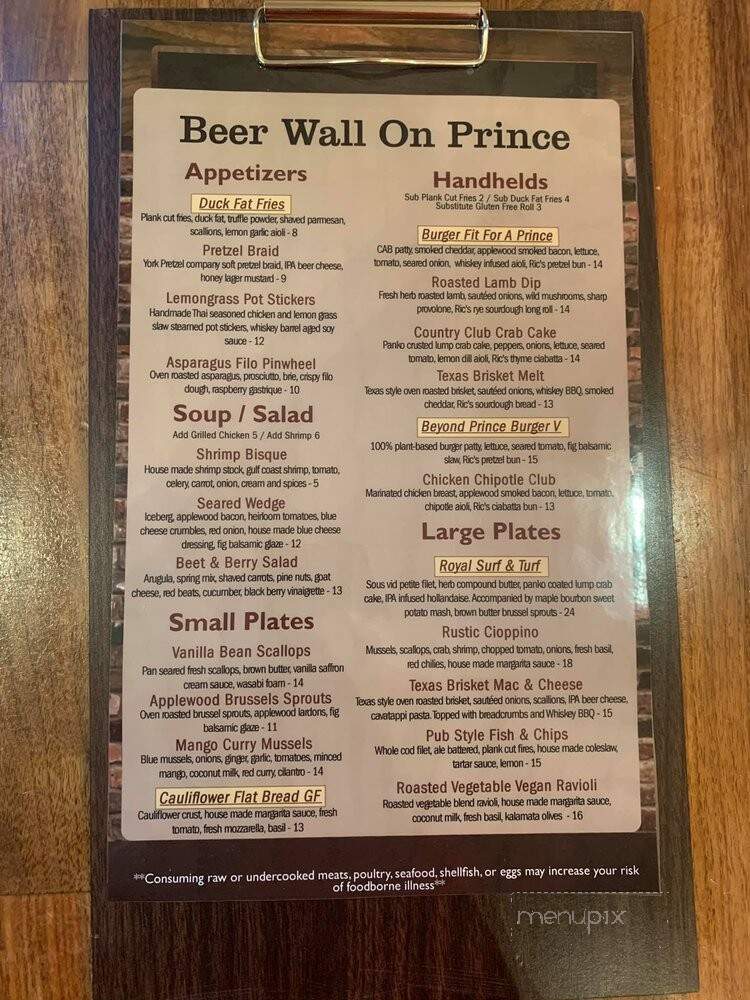 Beer Wall On Prince - Lancaster, PA menu_pic
