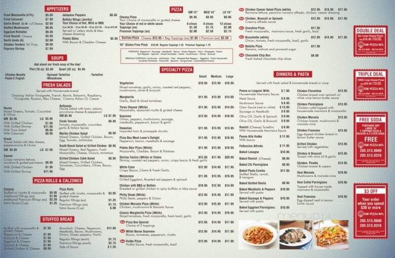 Bella Pizza - Shelton, CT menu_pic
