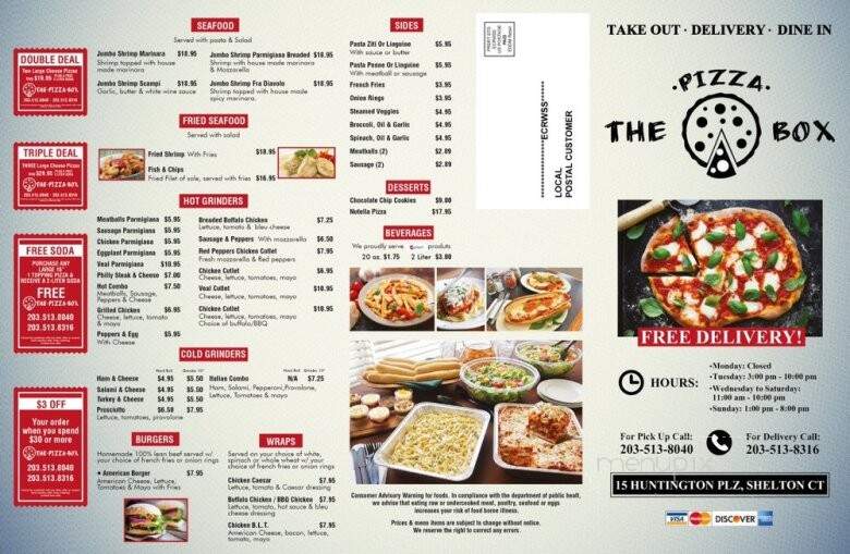 Bella Pizza - Shelton, CT menu_pic