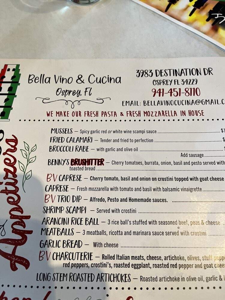Bella Vino & Cucina - Osprey, FL