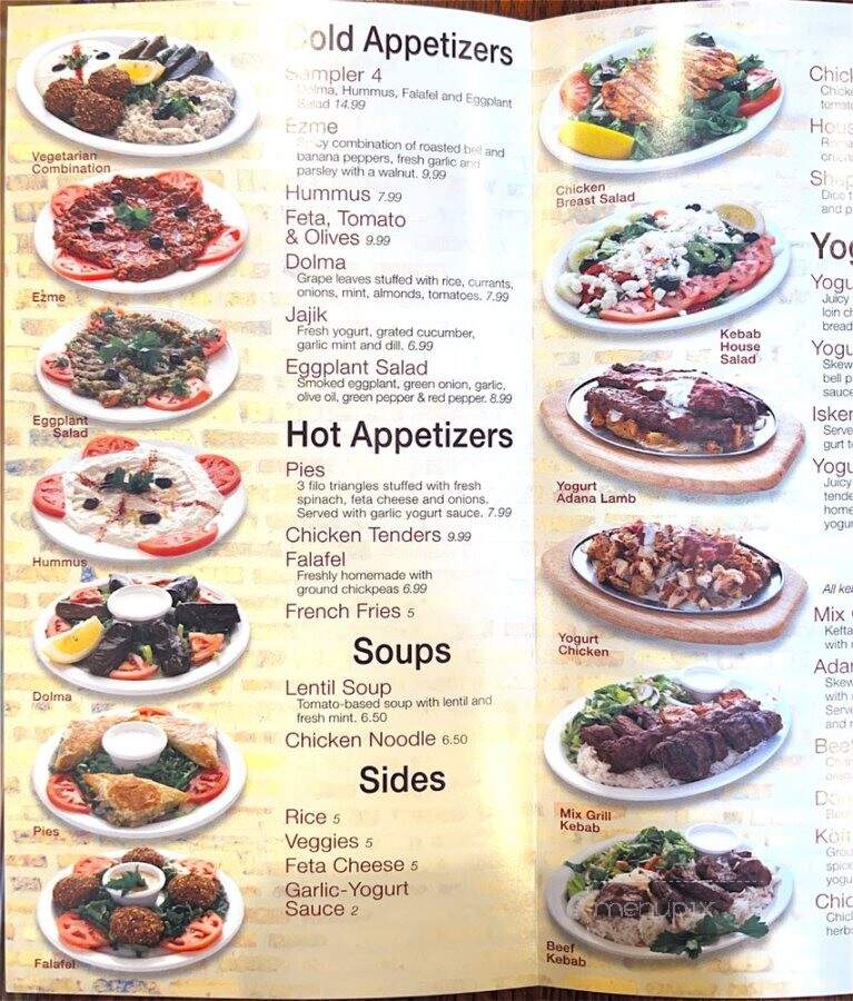 Bereket Turkish Mediterranean Restaurant - Chicago, IL menu_pic