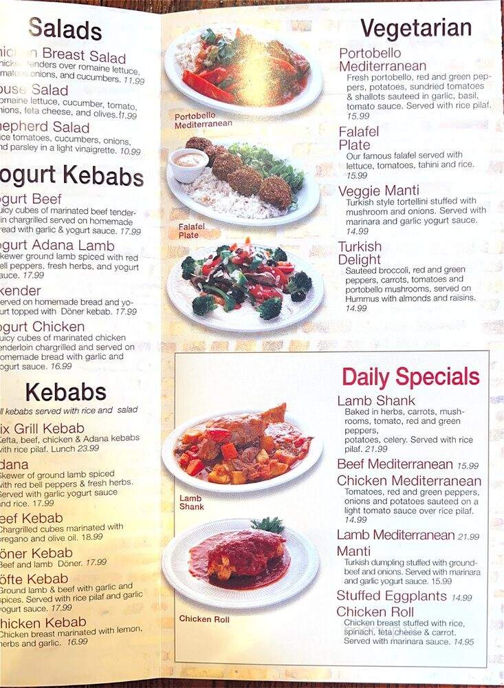 Bereket Turkish Mediterranean Restaurant - Chicago, IL menu_pic