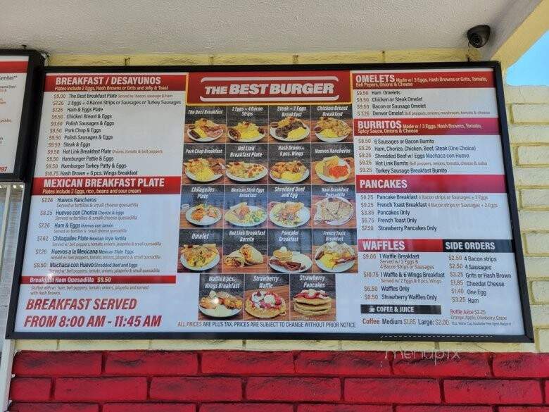 Best Burger - Los Angeles, CA menu_pic