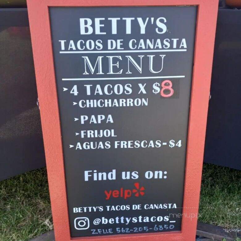 Betty's Tacos de Canasta - Los Angeles, CA menu_pic