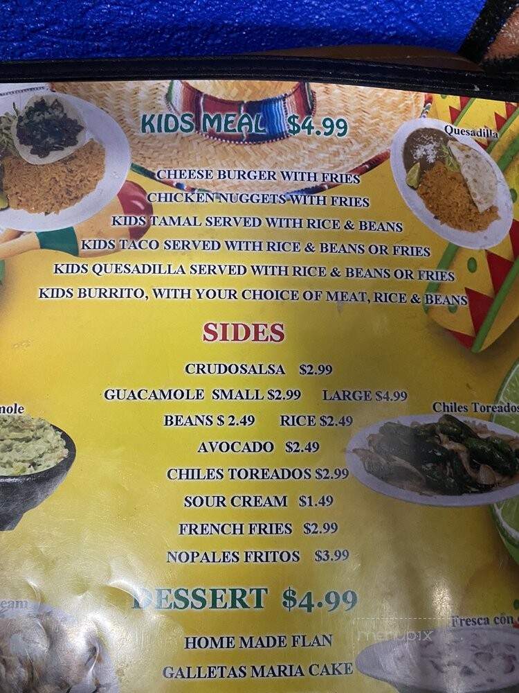 Bianca's Mexican Restaurant - Warr Acres, OK menu_pic