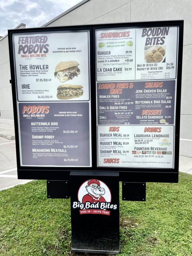 Big Bad Bites - Gonzales, LA menu_pic