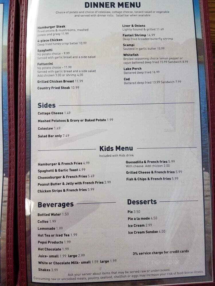 Big Bay de Noc Family Diner - Cooks, MI menu_pic