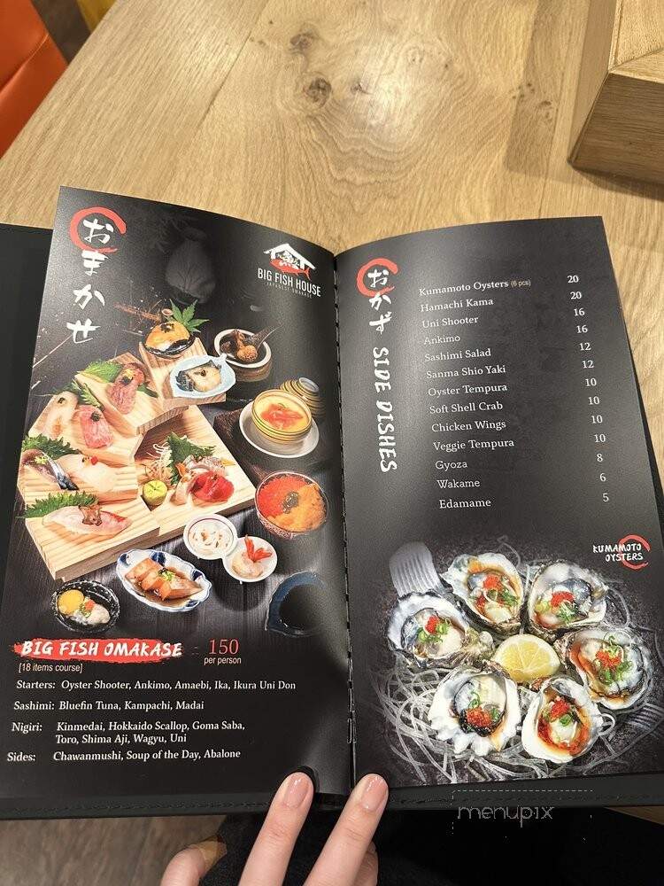 Big Fish House - San Francisco, CA menu_pic