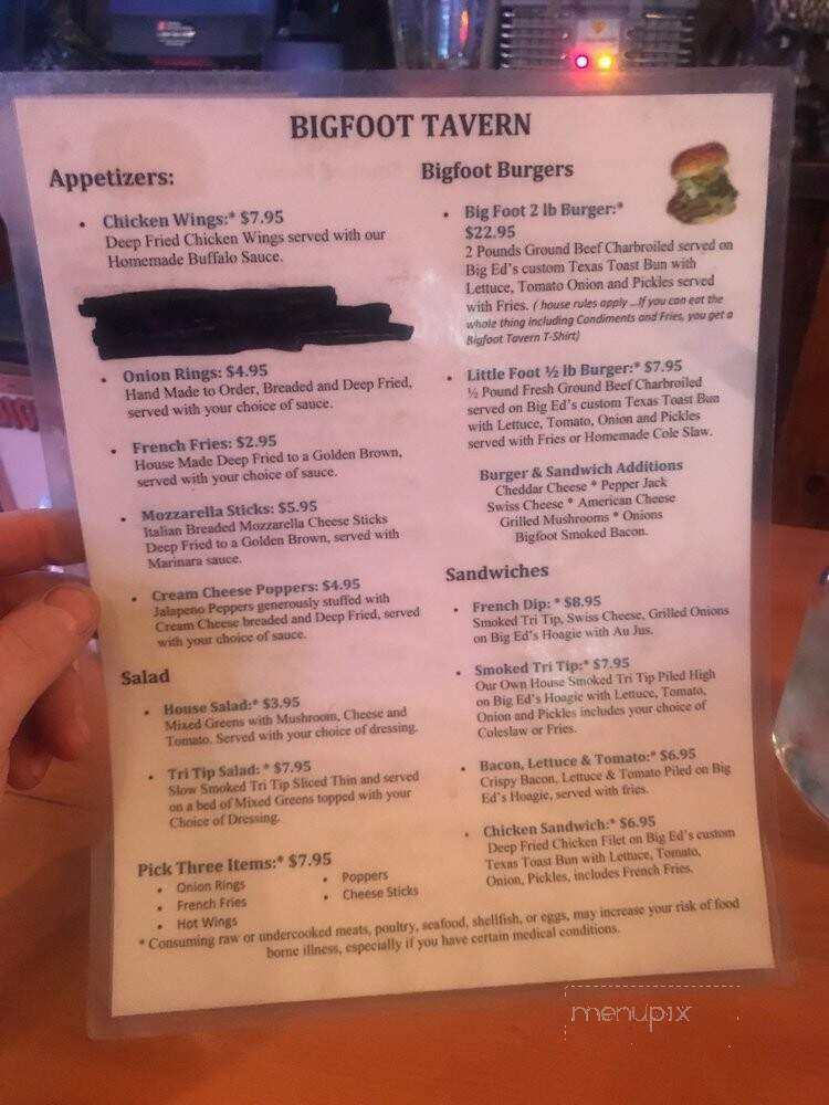 Crescent Tavern - Crescent, OR menu_pic