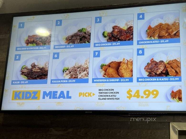 Big Island Hawaiian BBQ - Folsom, CA menu_pic