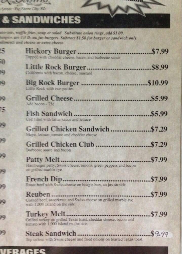 Big Stone Grind - Big Stone City, SD menu_pic
