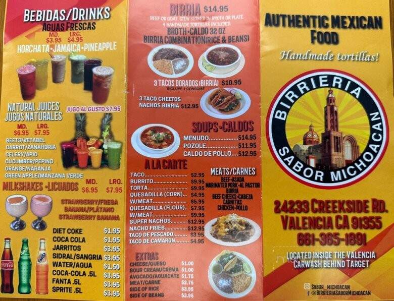 Birrieria Apatzingan Express - Valencia, CA menu_pic
