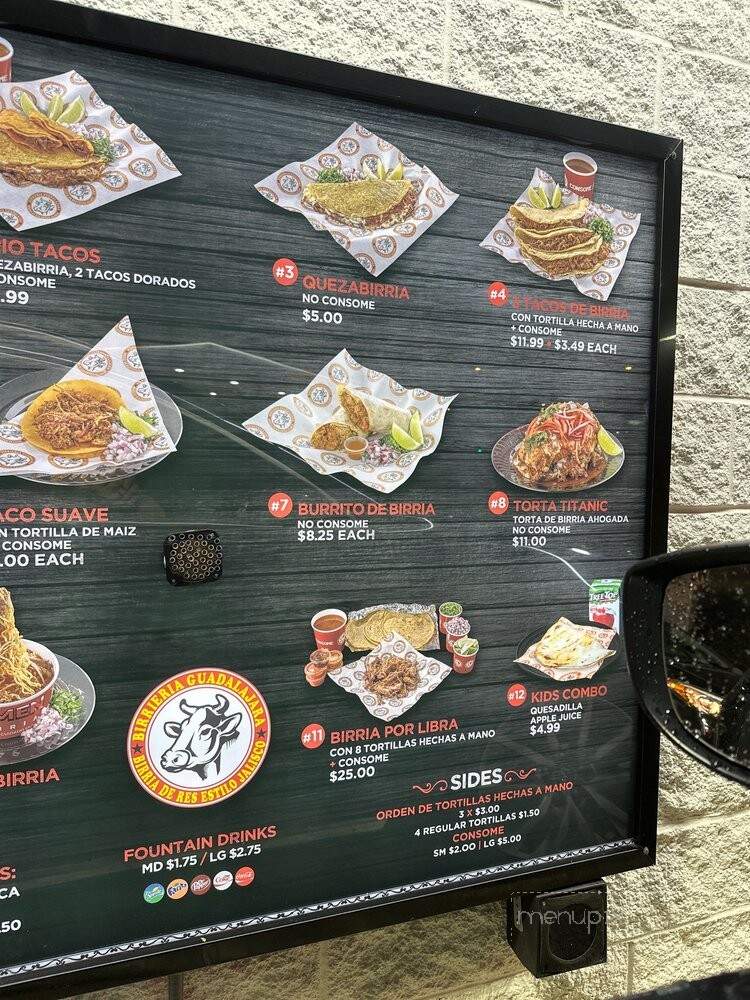 Birrieria Guadalajara - La Habra, CA menu_pic