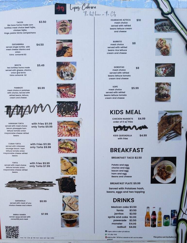 Birrieria Lopez Cabrera - Austin, TX menu_pic