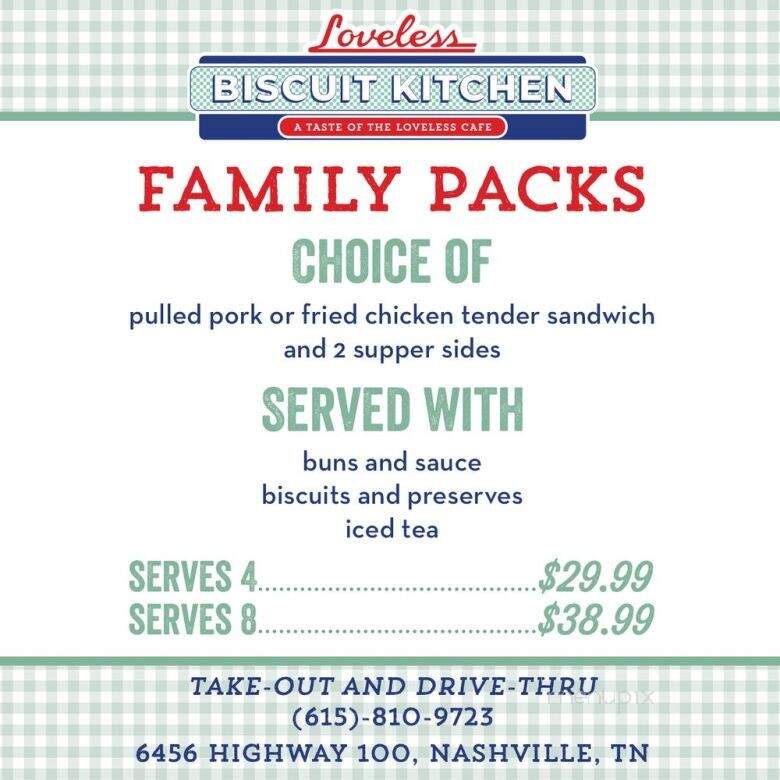 Biscuit Kitchen - Bellevue, TN menu_pic