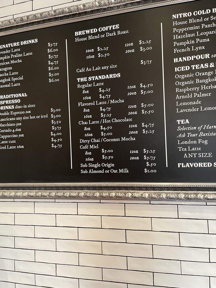 Black Cat Coffee - Mount Clemens, MI menu_pic