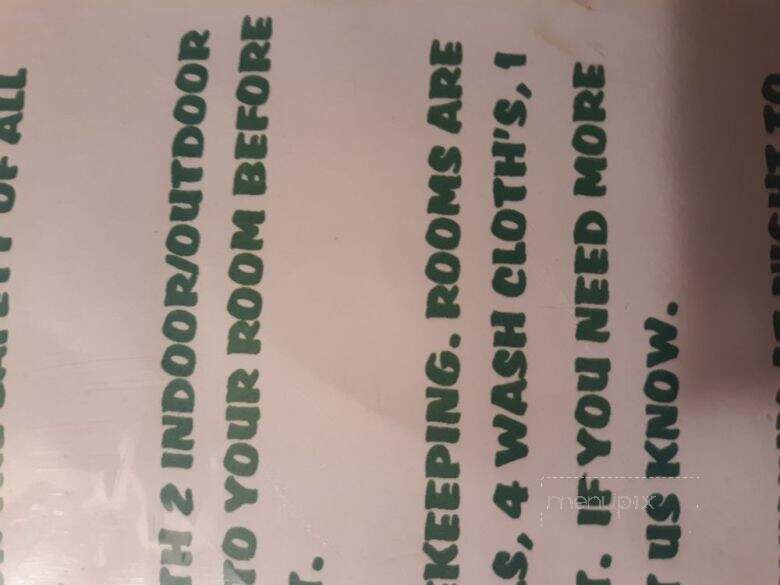 Black Forrest Inn - Lock Haven, PA menu_pic