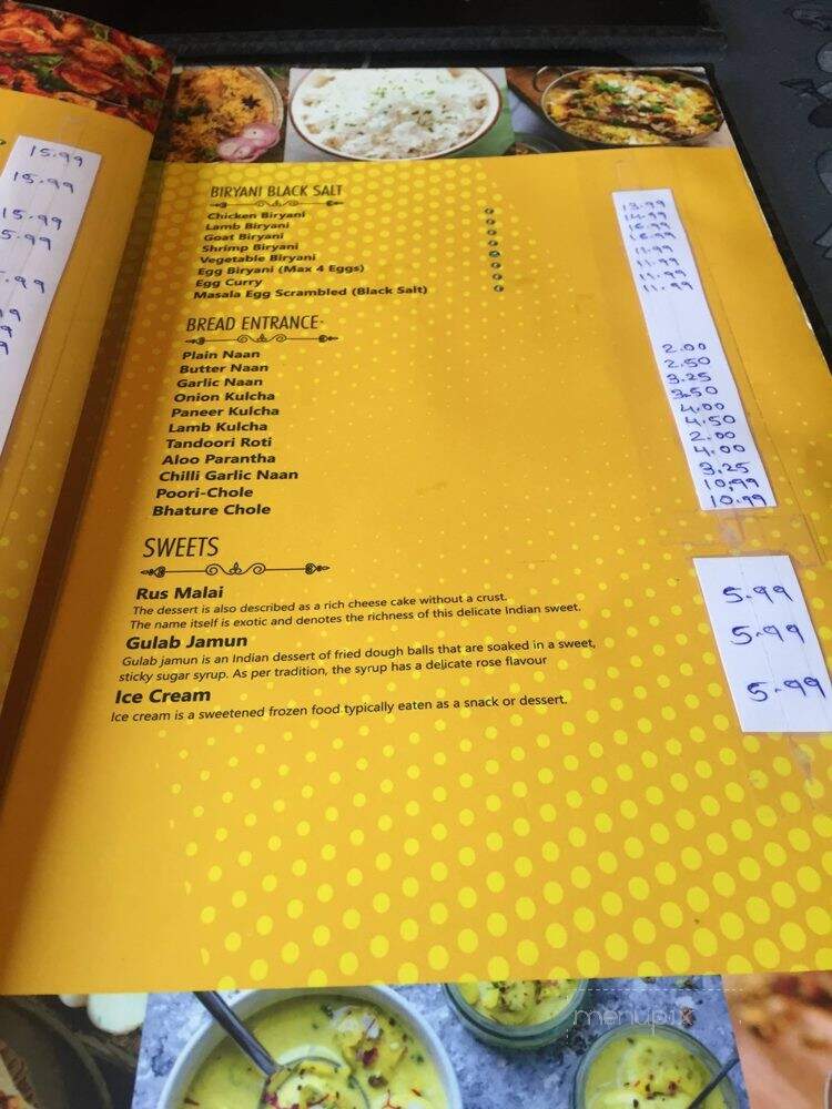 Black Salt Indian Bar & Restaurant - Sauk Village, IL menu_pic