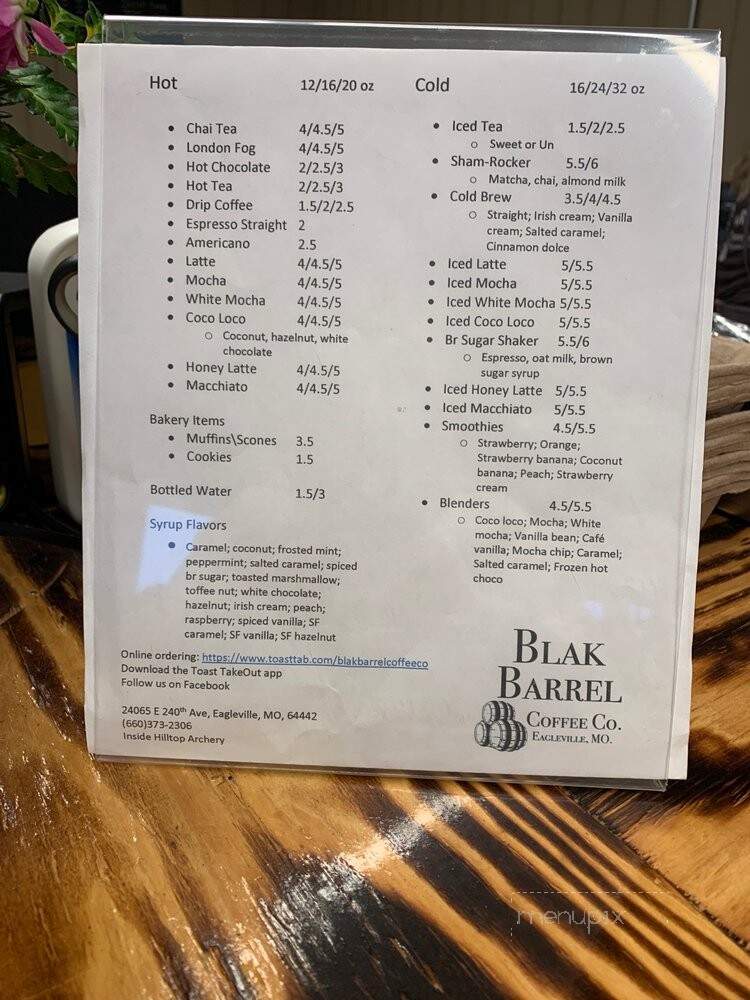 Blak Barrel Coffee Co - Eagleville, MO