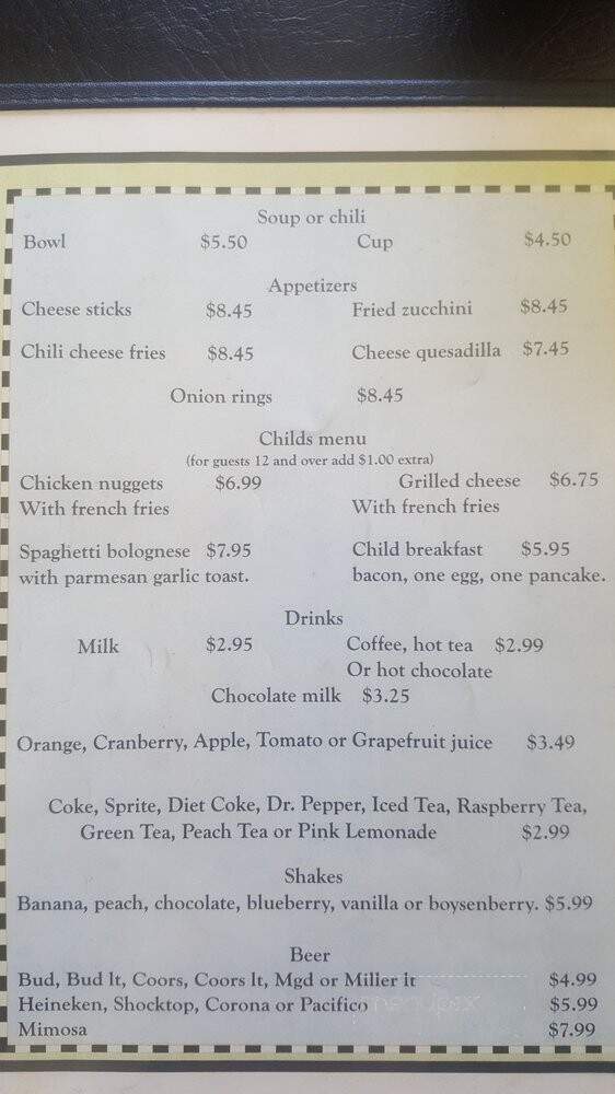 Blanca's Restaurant - Big Bear Lake, CA menu_pic