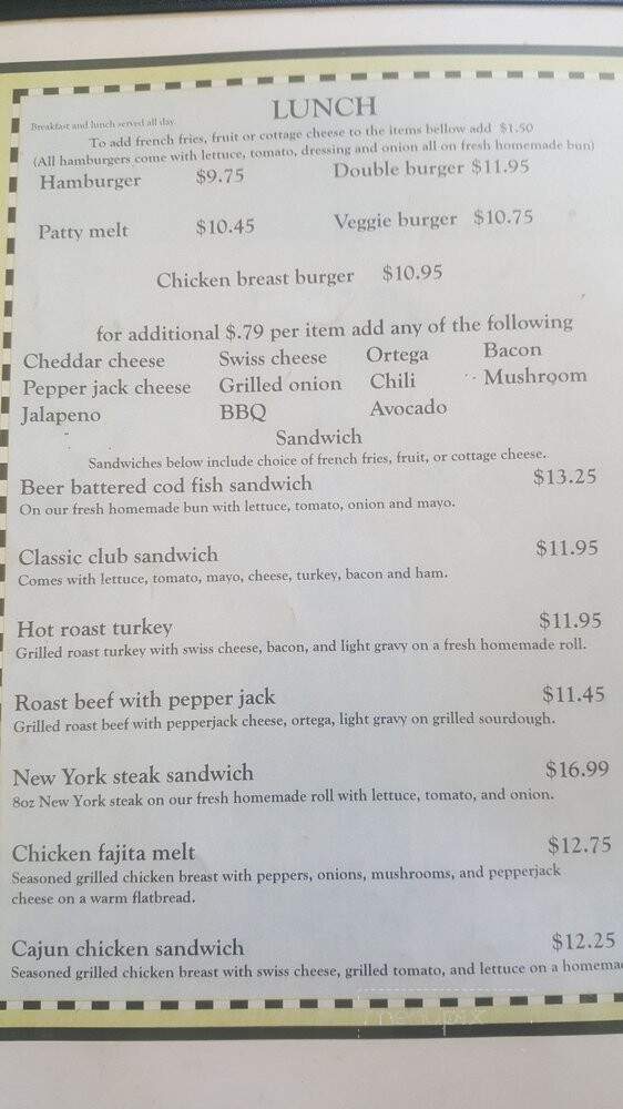 Blanca's Restaurant - Big Bear Lake, CA menu_pic