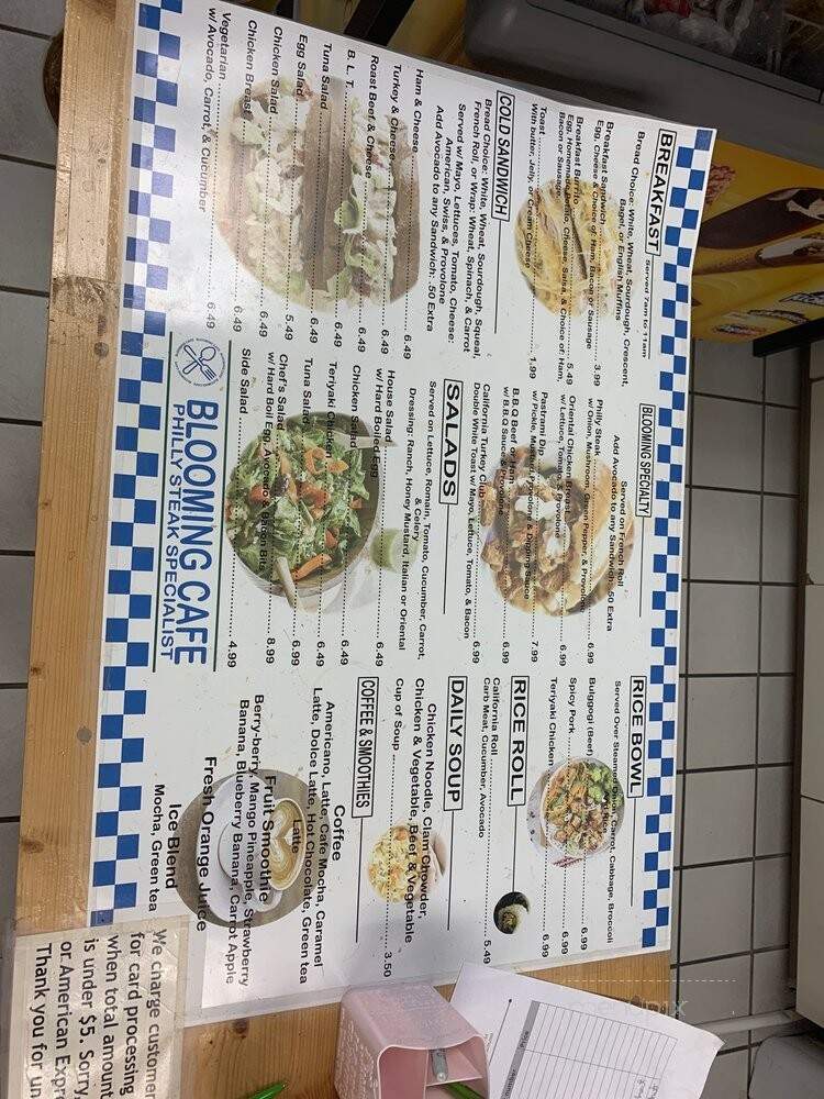 Blooming Cafe - Diamond Bar, CA menu_pic
