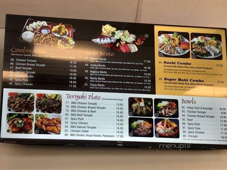 Blue Fin Sushi & Teriyaki - Claremont, CA menu_pic