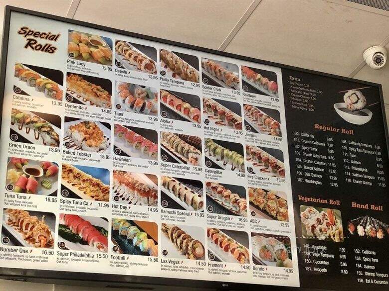 Blue Fin Sushi & Teriyaki - Claremont, CA menu_pic