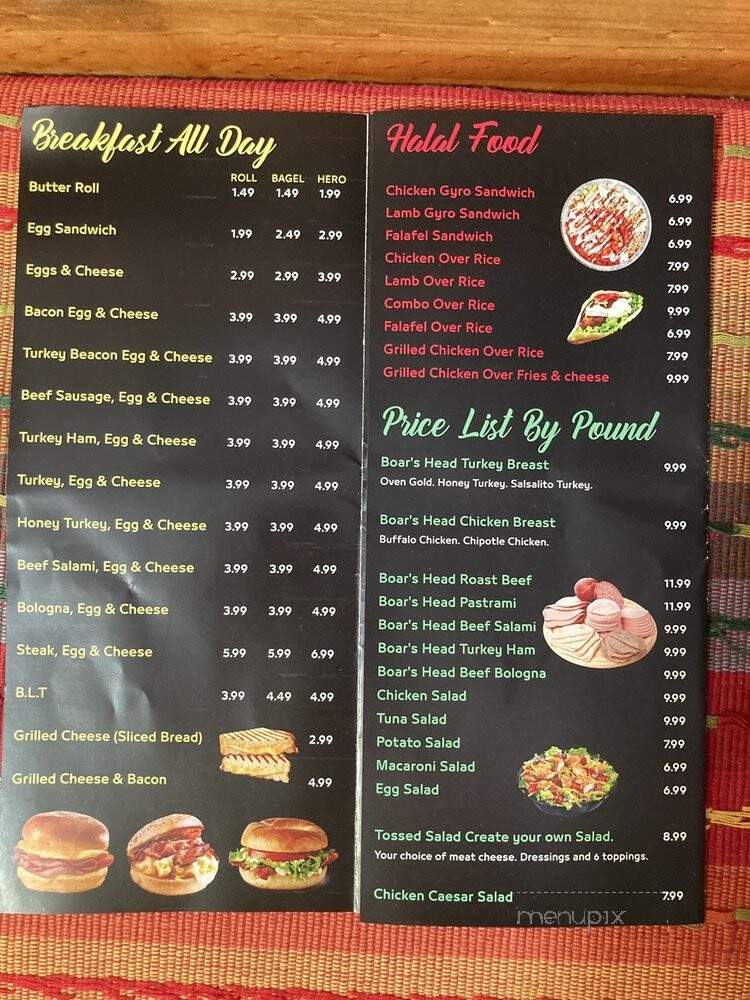 Blue Moon Deli - New York, NY menu_pic