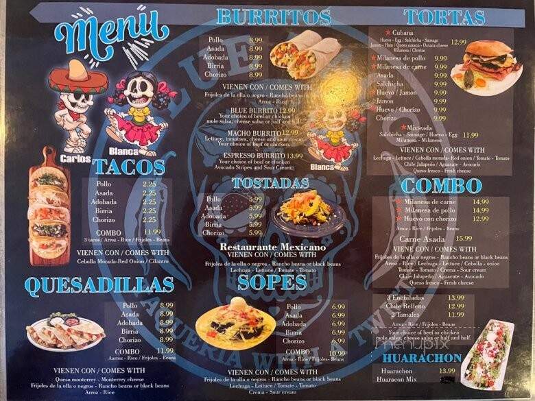 Blue Taco - Mount Vernon, WA menu_pic