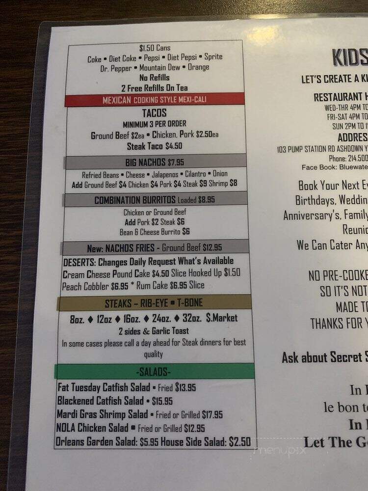 Yarborough Village - Ashdown, AR menu_pic