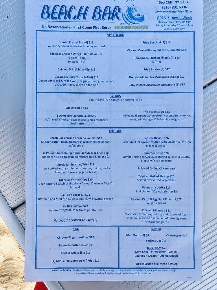 Blu Iguana Fun Modern Mexican - Sea Cliff, NY menu_pic