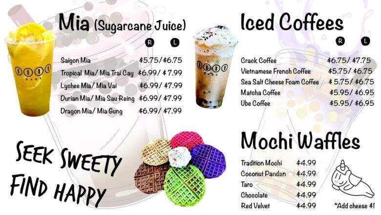 Boba Babe - San Diego, CA menu_pic