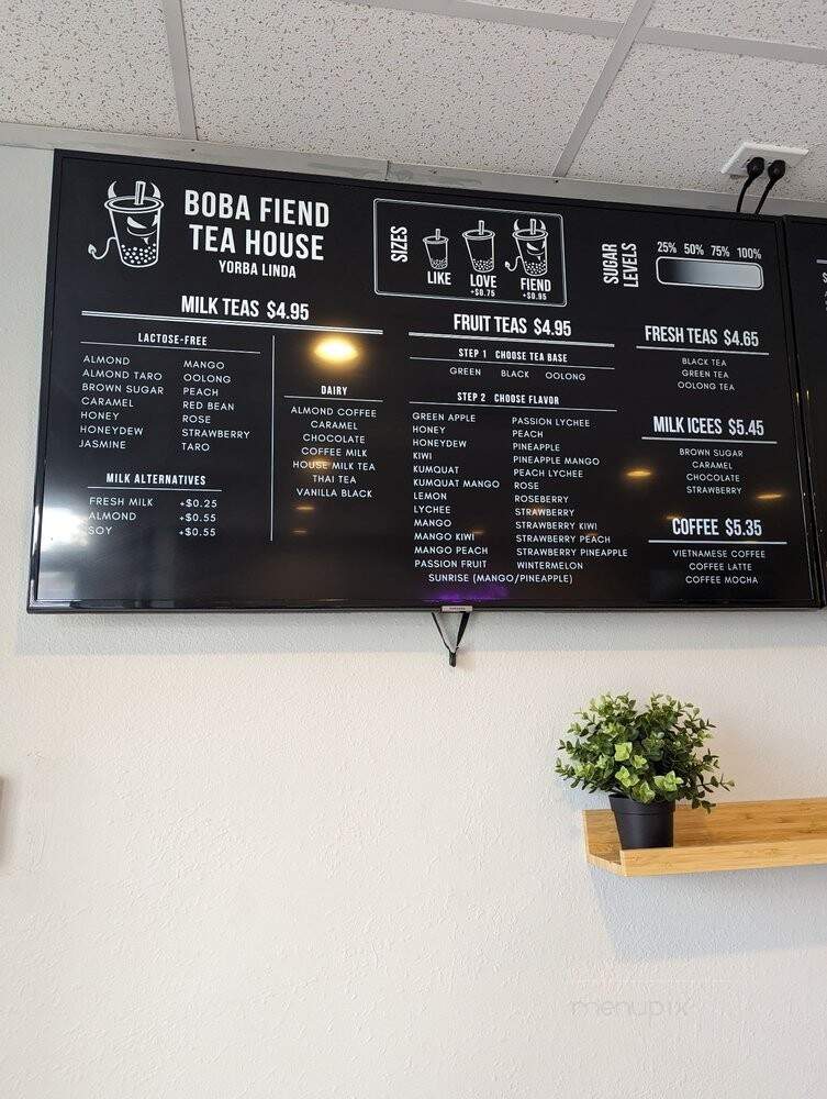 Boba Fiend Tea House - Yorba Linda, CA