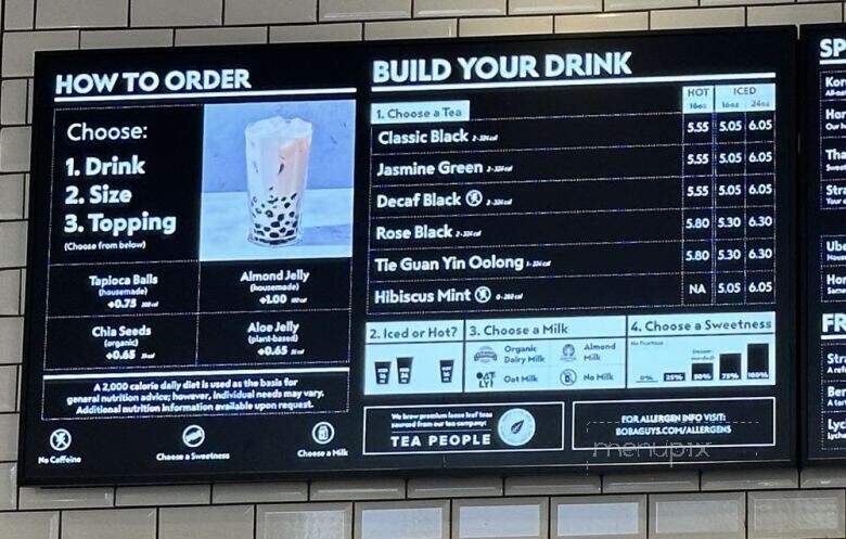 Boba Guys - San Jose, CA menu_pic