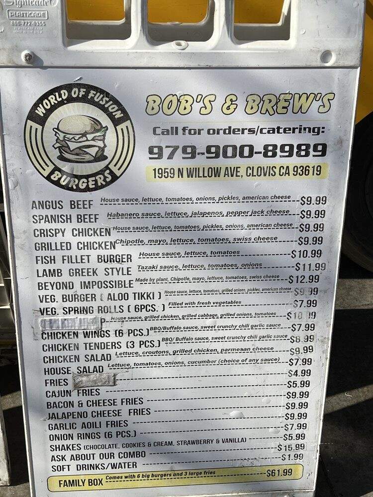 Bob's & Brew's - Fresno, CA